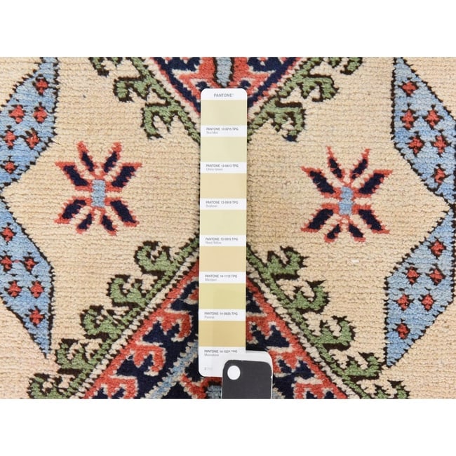 Reed Yellow Vintage Persian Meshkin Clean Hand Knotted Wool Runner Rug - 4