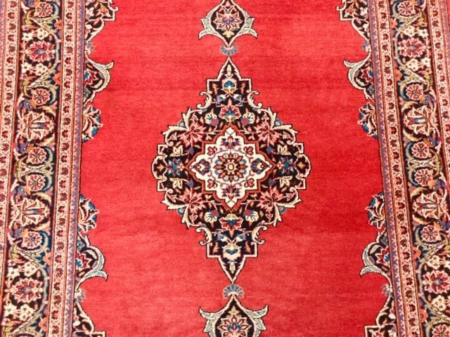 Vintage Persian Kashan Rug-3870 - 5