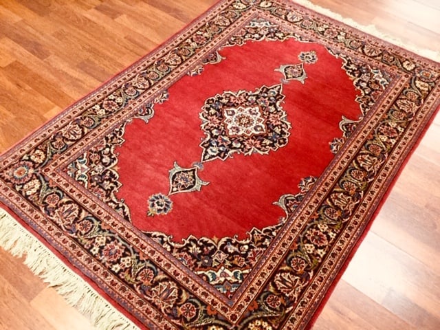 Vintage Persian Kashan Rug-3870 - 6