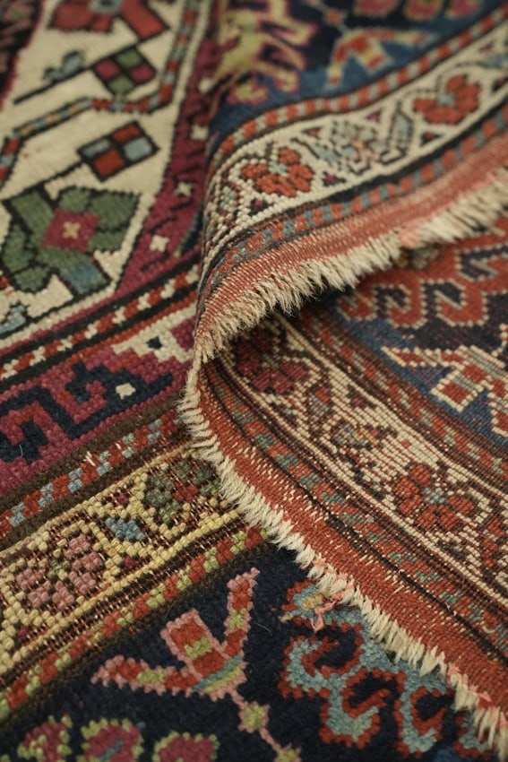 Pre-1900 Antique Kazak Oriental Wool Rug 5x8 - 14