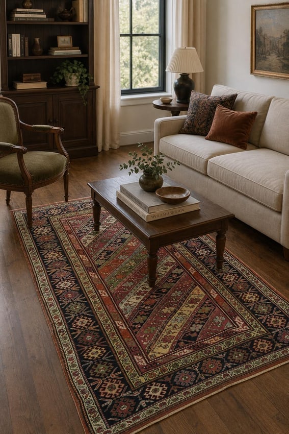 Pre-1900 Antique Kazak Oriental Wool Rug 5x8: Title:Pre-1900 Antique Kazak Oriental Wool Rug 5x8 Description:A Beautiful Genuine Russia Kazak rug is Hand Knotted by skillful weavers in Russia with