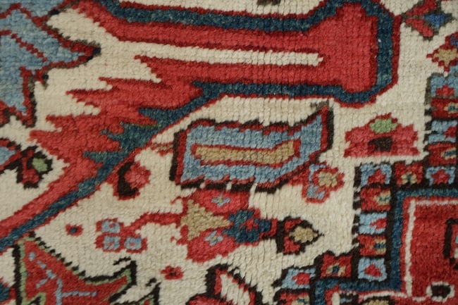 Antique Vegetable Dye Heriz Persian Area Rug 9x12 - 14