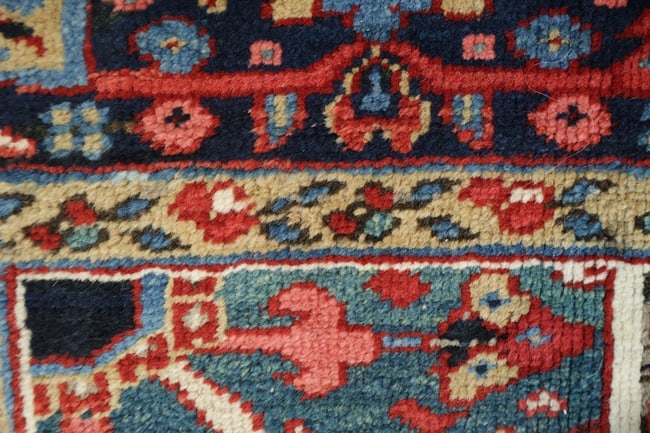 Antique Vegetable Dye Heriz Persian Area Rug 9x12 - 16