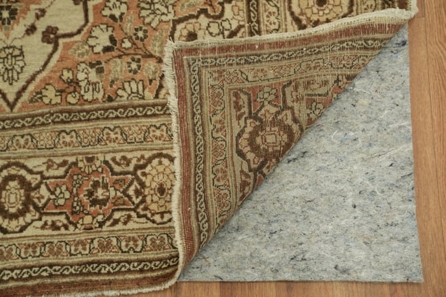 Pre-1900 Antique Beige Tabriz Haj-Jalili Persian Rug 4'x6' - 6
