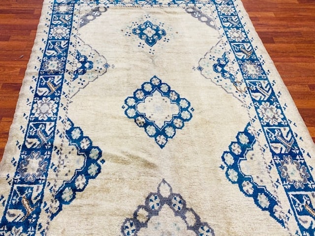 Antique Turkish Ushak rug-2287 - 3