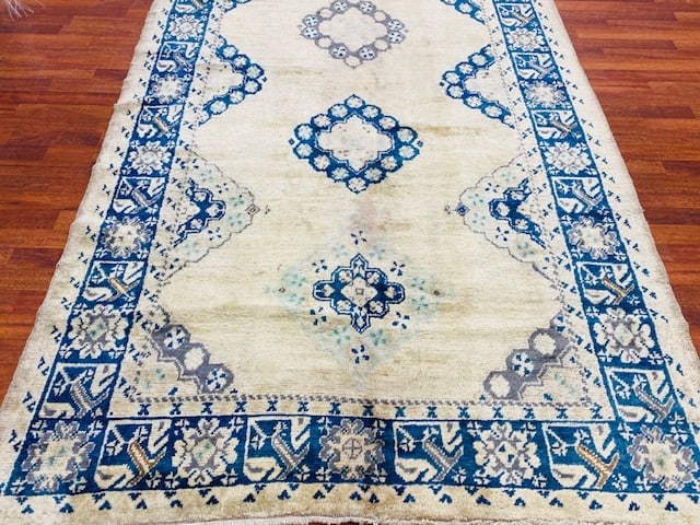 Antique Turkish Ushak rug-2287 - 5