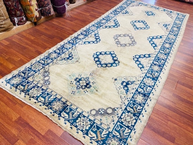 Antique Turkish Ushak rug-2287 - 7