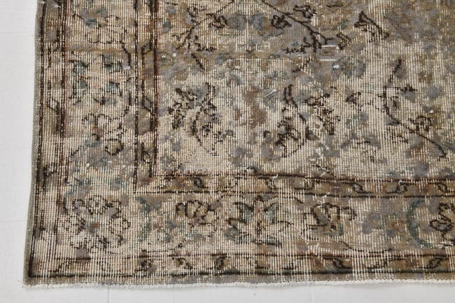 6'2'' x 9'10'' Handmade Vintage Wool Rug - 20255 - 11