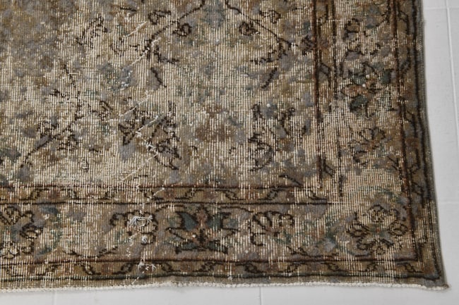 6'2'' x 9'10'' Handmade Vintage Wool Rug - 20255 - 12
