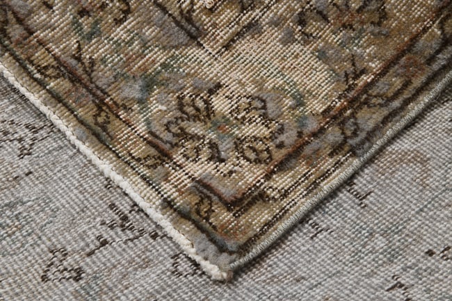 6'2'' x 9'10'' Handmade Vintage Wool Rug - 20255 - 16