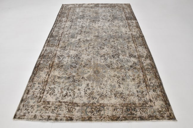 6'2'' x 9'10'' Handmade Vintage Wool Rug - 20255 - 17