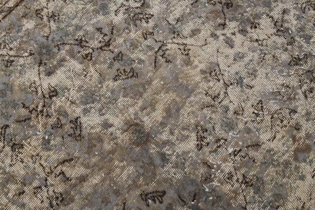 6'2'' x 9'10'' Handmade Vintage Wool Rug - 20255 - 6