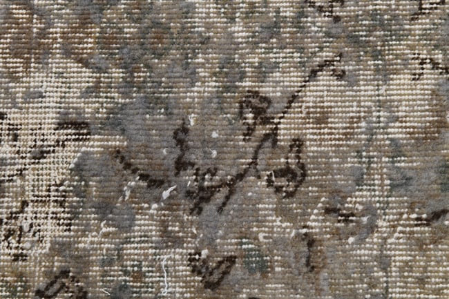 6'2'' x 9'10'' Handmade Vintage Wool Rug - 20255 - 9