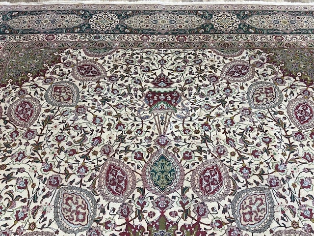 Vintage Persian Tabriz Rug-5286 - 4