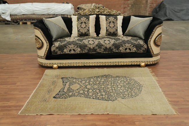 Pre-1900 Antique Anatolian Turkish Silk Rug 5x6 - 4