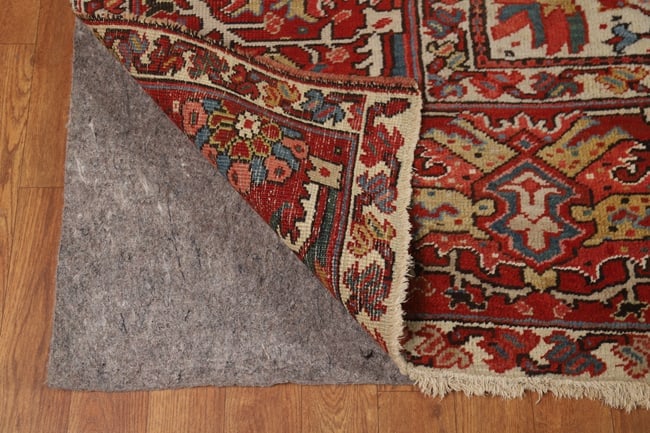Antique Vegetable Dye Heriz Serapi Persian Area Rug 10x12 - 8