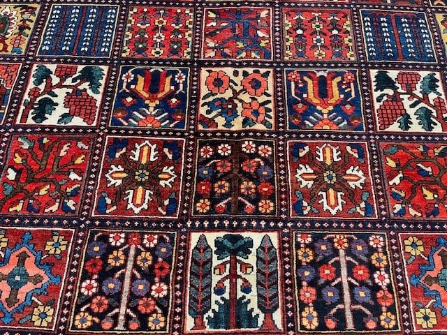 Antique Persian Garden Design Bakhtiari Rug-5205 - 4