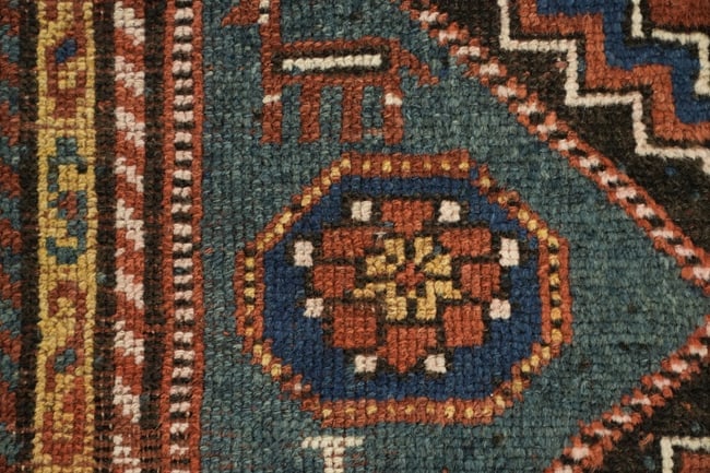 Pre-1900 Antique Qashqai Persian Wool Rug 4x8 - 8