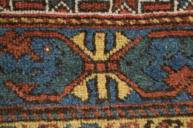Pre-1900 Antique Qashqai Persian Wool Rug 4x8 - 9