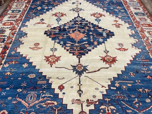 Vintage Bakhshayesh Turkish Azari Rug-1159 - 3