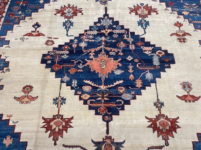 Vintage Bakhshayesh Turkish Azari Rug-1159 - 5