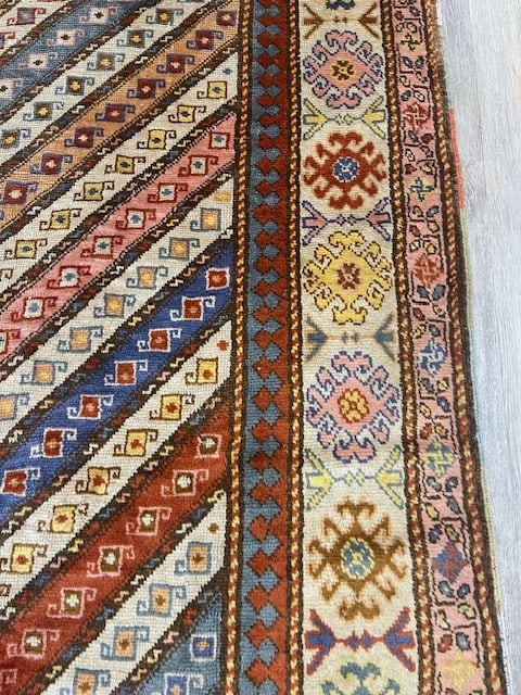 Colorful Antique South Caucasian Runner-4967 - 3