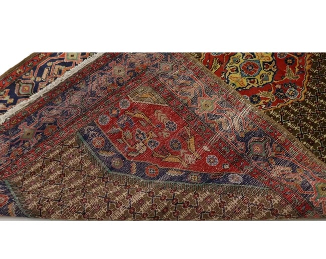 Vintage Brown Tribal 5X10 Koliaie Persian Rug - 11