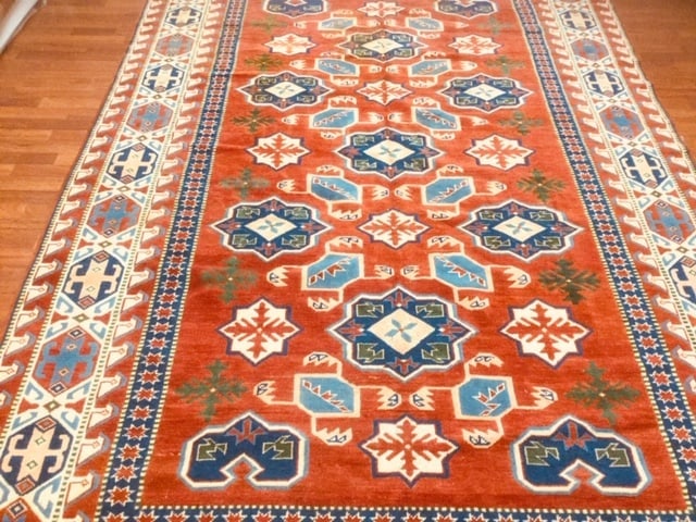 Vintage Kazak Caucasian Rug - 3