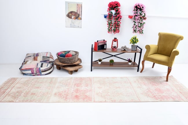2'10'' x 12'4'' Turkish Vintage Runner Rug - 7309 - 3