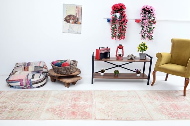 2'10'' x 12'4'' Turkish Vintage Runner Rug - 7309 - 4