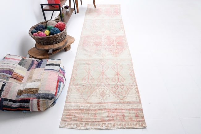 2'10'' x 12'4'' Turkish Vintage Runner Rug - 7309 - 6