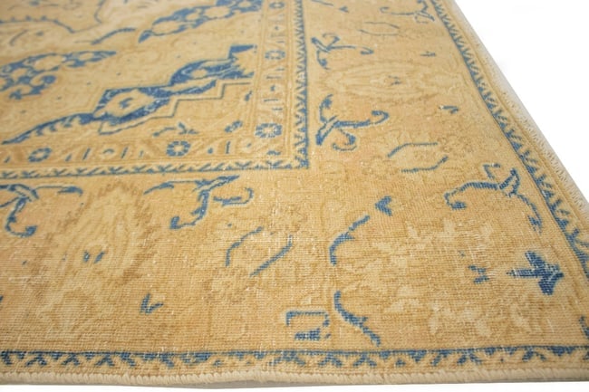 Antique Traditional Muted Beige 9X12 Tabriz Persian Rug - 16