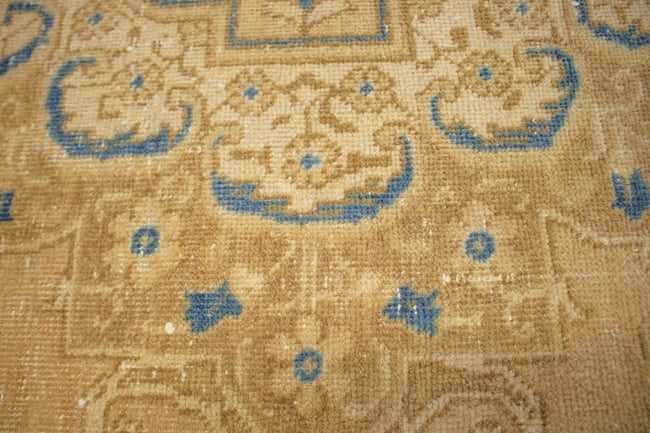 Antique Traditional Muted Beige 9X12 Tabriz Persian Rug - 9