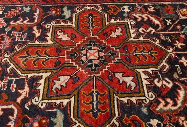 Vintage Plum Geometric 3X10 Ardebil Persian Runner Rug - 6