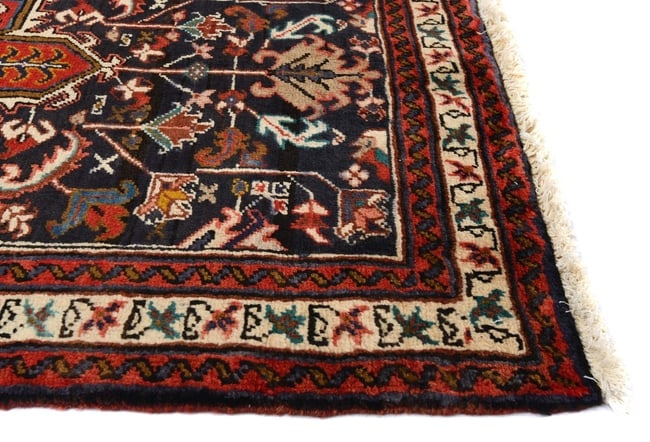 Vintage Plum Geometric 3X10 Ardebil Persian Runner Rug - 9