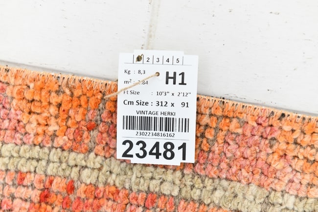 2'11'' x 10'2'' Vintage Wool Runner Rug - 23481 - 19