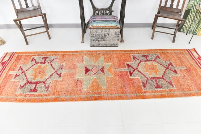 2'11'' x 10'2'' Vintage Wool Runner Rug - 23481 - 3