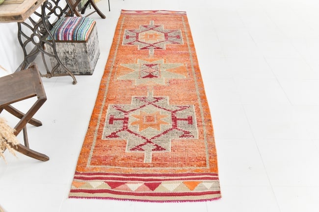 2'11'' x 10'2'' Vintage Wool Runner Rug - 23481 - 5