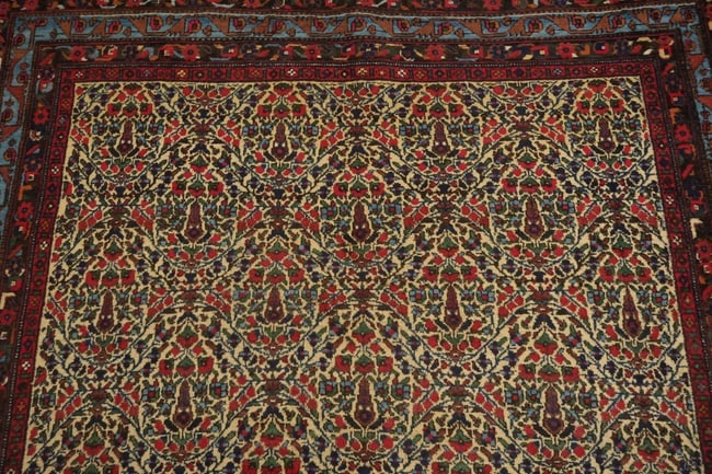 Antique Bakhtiari Persian Wool Rug 5x6 - 7