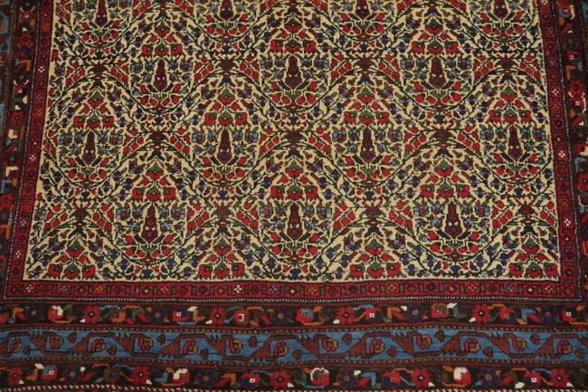 Antique Bakhtiari Persian Wool Rug 5x6 - 9