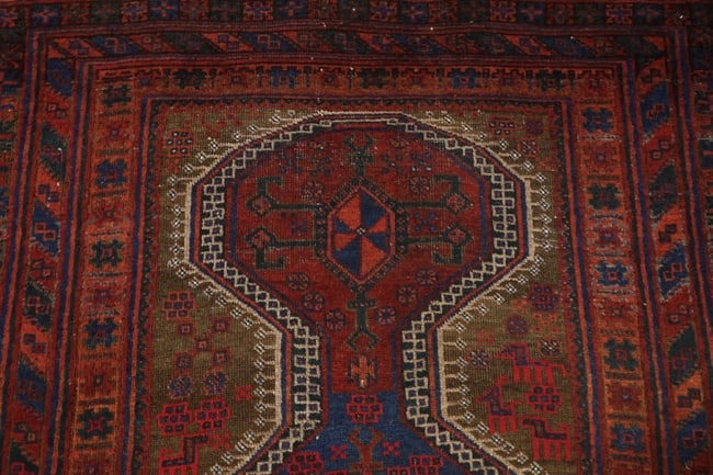 Antique Zanjan Persian Wool Rug 4x6 - 6
