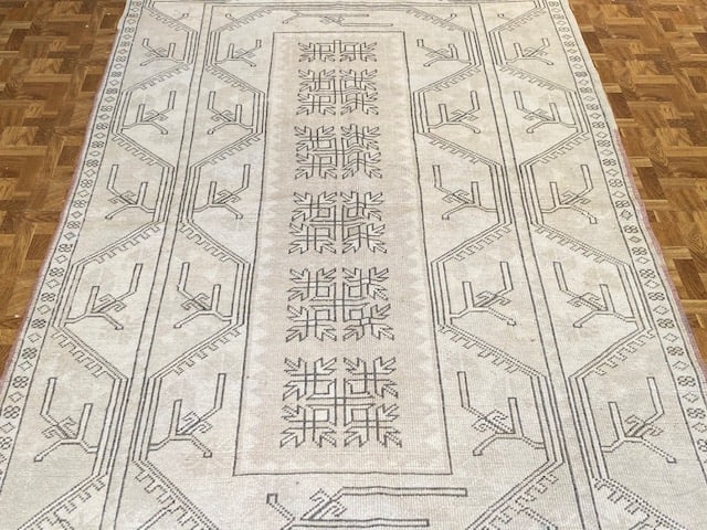 Vintage Turkish Soft Rug-5079 - 2