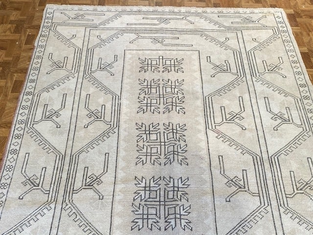 Vintage Turkish Soft Rug-5079 - 4