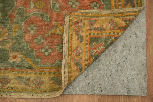 Pre-1900 Antique Vegetable Dye Oushak Turkish Rug 10x12 - 6