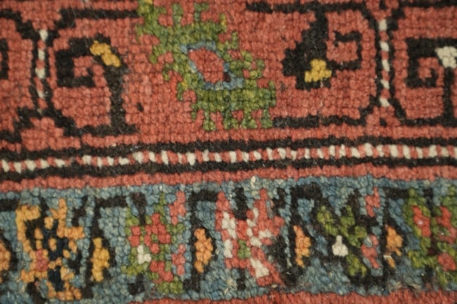 Pre-1900 Antique Heriz Persian Runner Wool Rug 3x13 - 10