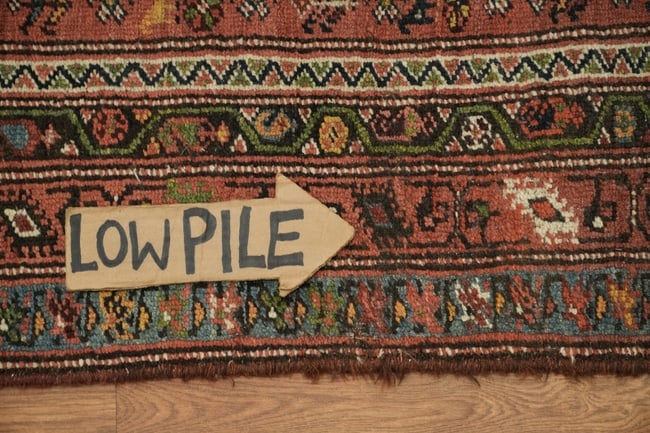 Pre-1900 Antique Heriz Persian Runner Wool Rug 3x13 - 11