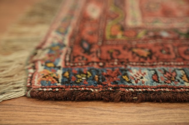 Pre-1900 Antique Heriz Persian Runner Wool Rug 3x13 - 15