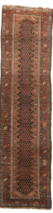 Pre-1900 Antique Heriz Persian Runner Wool Rug 3x13 (1 of 19)