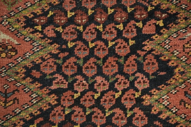 Pre-1900 Antique Heriz Persian Runner Wool Rug 3x13 - 7