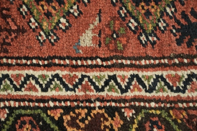 Pre-1900 Antique Heriz Persian Runner Wool Rug 3x13 - 9